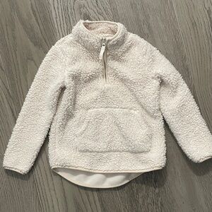 Cozy Cream Kids Fleece Pullover